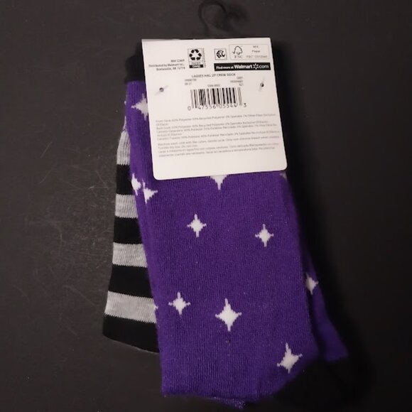 Way to Celebrate! Cat & Stars Socks 2 Pair - Picture 4 of 4